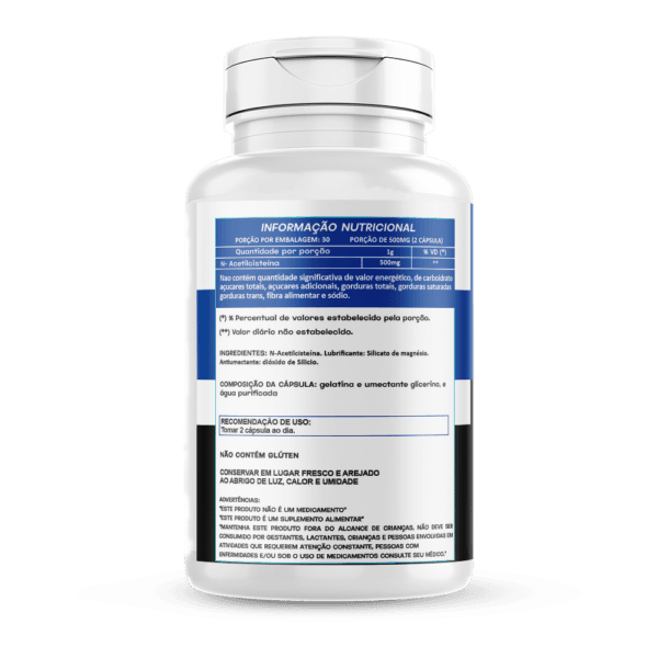 Nac 60 Cápsulas 500mg Hionutri - Image 2