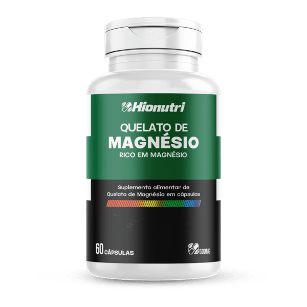 Quelato de Magnésio 60 cápsulas 500mg Hionutri