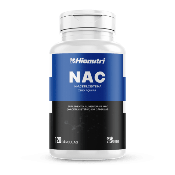 Nac 120 Cápsulas 500mg Hionutri