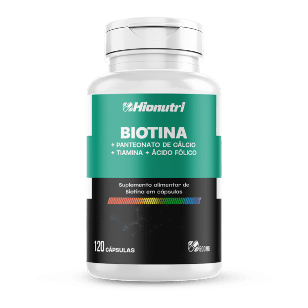 Biotina 120 cápsulas 500mg Hionutri