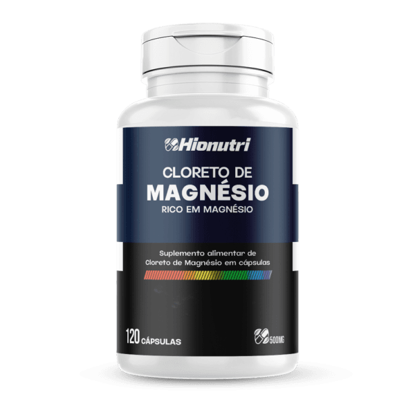 Cloreto de Magnésio120 cápsulas 500mg Hionutri