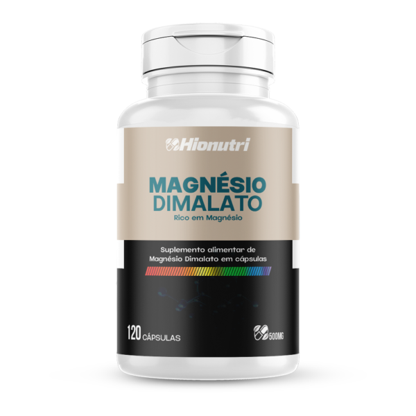 Magnésio Dimalato 120 cápsulas 500mg Hionutri