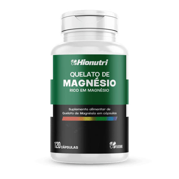 Quelato de Magnésio 120 cápsulas 500mg Hionutri