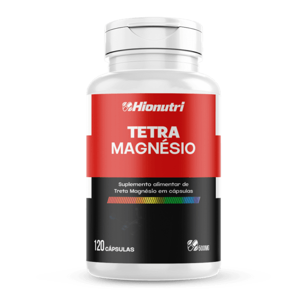 Tetra Magnésio 120 cápsulas 500mg Hionutri