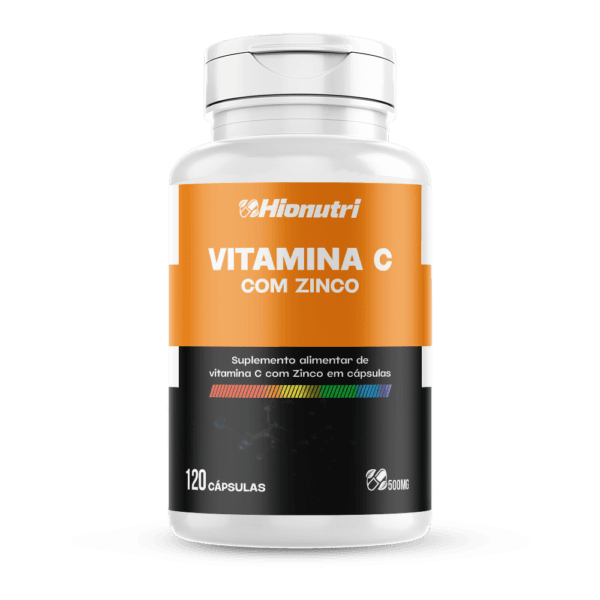 Vitamina C com Zinco 120 500mg Hionutri