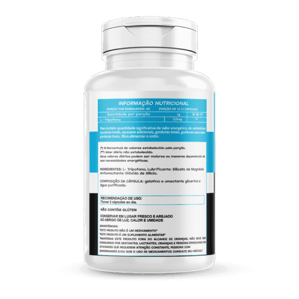 L- Tripofano 120 Cápsulas 500mg Hionutri - Image 2