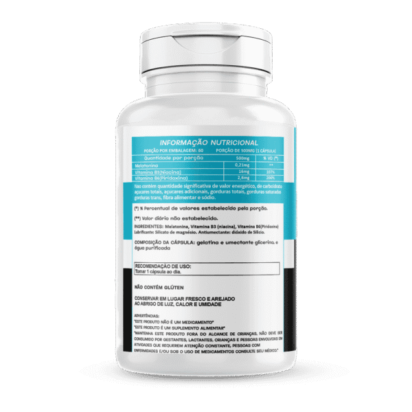 Melatonina 60 cápsulas 500mg Hionutri - Imagem 2