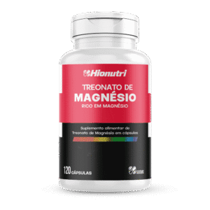 Treonato de Magnésio 120 Cápsulas 500mg Hionutri