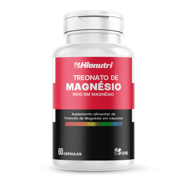 Treonato de Magnésio 60 Cápsulas 500mg Hionutri