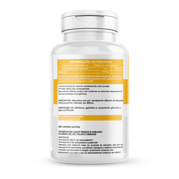 Albumina 60 cápsulas 500mg - Imagem 2