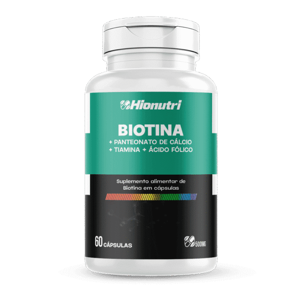 Biotina 60 cápsulas 500mg Hionutri