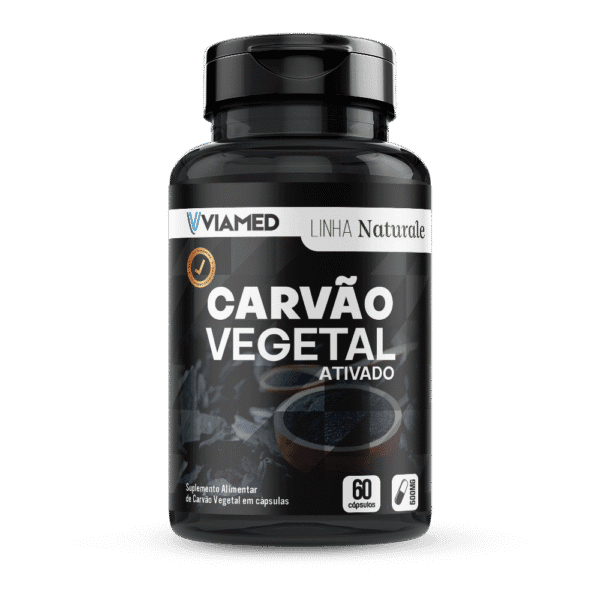 Carvão Vegetal Ativado 60 Cápsulas 500mg
