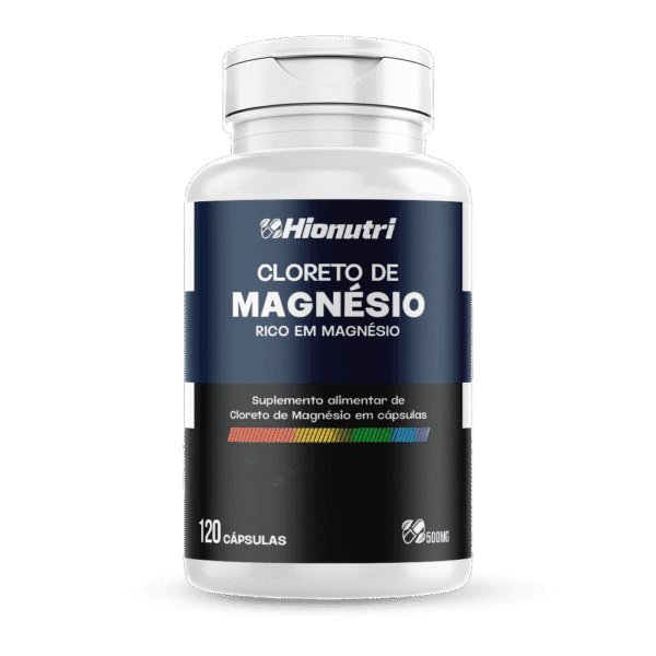 Cloreto de Magnésio120 cápsulas 500mg Hionutri