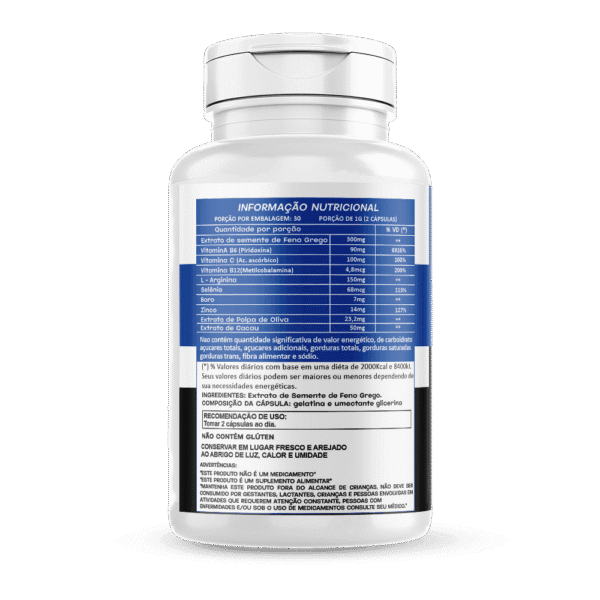 Feno Grego 60 cápsulas 500mg Hionutri - Image 2