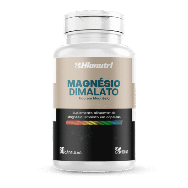 Magnésio Dimalato 60 cápsulas 500mg Hionutri