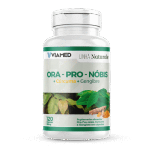 Ora-Pro-Nóbis + Cúrcuma e Gengibre 500 mg