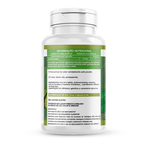Ora-Pro-Nóbis com 120 cápsulas 500mg - Image 2