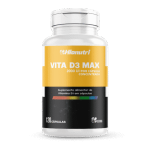 Vita D3 Max  2.000UI 120 Cápsulas 500mg Hionutri
