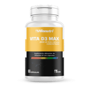 Vita D3 Max  2.000UI 60 Cápsulas 500mg Hionutri